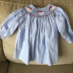 Bailey Boys Smocked Santa Dress